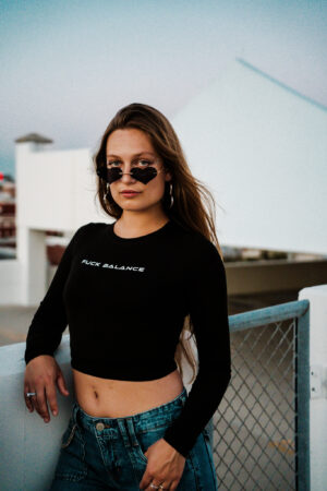 FUCK BALANCE LONG SLEEVE — BLACK